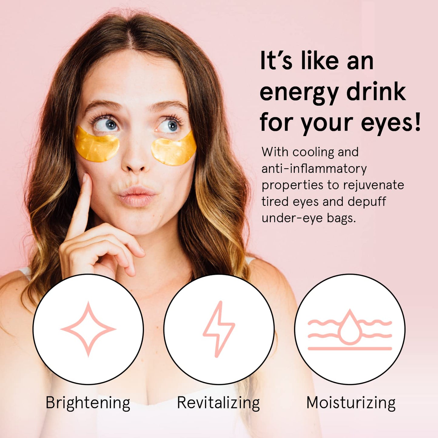 grace & stella Under Eye Mask (Gold, 48 Pairs) Eye Patch, Under Eye Patches for Dark Circles and Puffiness Undereye Bags, Wrinkles - Gel Under Eye Patches - Small Gifts - Vegan Cruelty-Free Self Care-UPStoxs