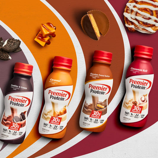 Premier Protein Shake, Chocolate Peanut Butter, 30g Protein, 1g Sugar, 24 Vitamins & Minerals, Nutrients to Support Immune Health, 11.5 Fl Oz, 12 Count-UPStoxs