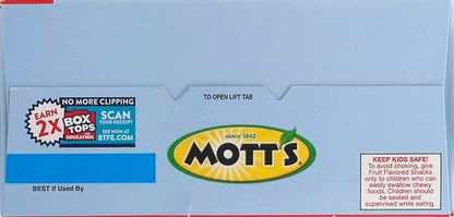 Mott's Fruit Flavored Snacks, Assorted Fruit, Pouches, 0.8 oz, 40 ct-UPStoxs