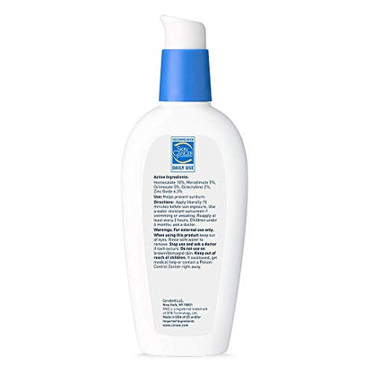 CeraVe AM Facial Moisturizing Lotion with SPF 30 | Oil-Free Face Moisturizer with SPF | Formulated with Hyaluronic Acid, Niacinamide & Ceramides | Non-Comedogenic | Broad Spectrum Sunscreen | 3 Ounce-UPStoxs