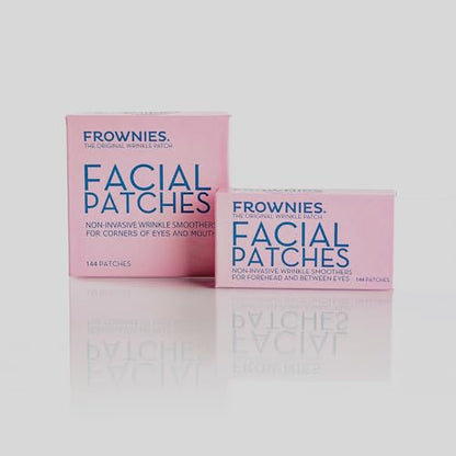 FROWNIES Forehead and Between the Eyes Wrinkle Patches - Hypoallergenic Facial Patches to Smooth & Soften Forehead Wrinkles & Eleven Lines - For Overnight Use, 144 Patches-UPStoxs