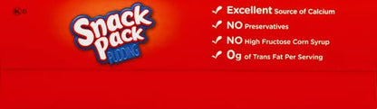Snack Pack Chocolate and Vanilla Flavored Pudding Cups Family Pack, 12 Count Pudding Cups (1 Pack)-UPStoxs