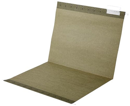 Amazon Basics Hanging Organizer File Folder, Letter Size, Green - Pack of 25-UPStoxs