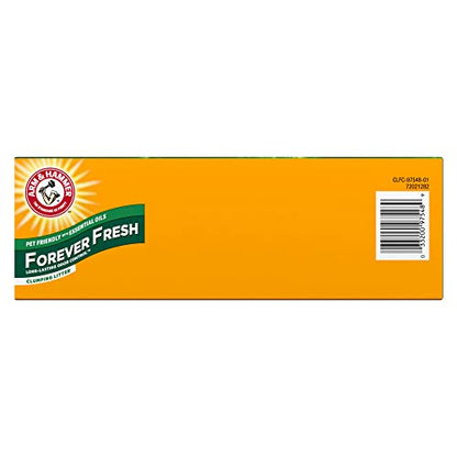 Arm & Hammer Forever Fresh Clumping Cat Litter Cedarwood, MultiCat 18lb, Pet Friendly with Essential Oils, (Pack of 1)-UPStoxs