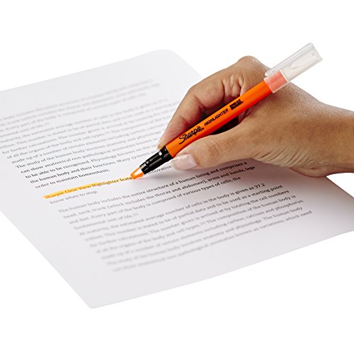 Sharpie Clear View Highlighter Sticks, Chisel Tip, Assorted Fluorescent, 8 Count-UPStoxs