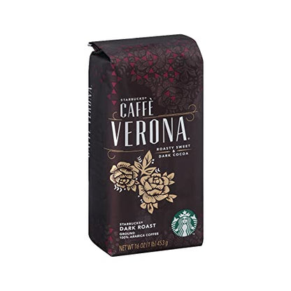 Starbucks Caffe Verona Ground Coffee, Dark Roast, 40 oz.-UPStoxs