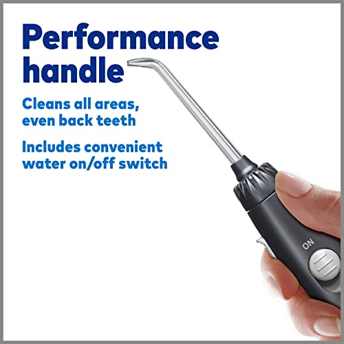 Waterpik Aquarius Water Flosser Professional For Teeth, Gums, Braces, Dental Care, Electric Power With 10 Settings, 7 Tips For Multiple Users And Needs, ADA Accepted, Black WP-662, Packaging May Vary-UPStoxs