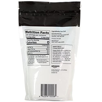 Amazon Brand - Happy Belly, Sea Salt, Fine Ground, 1 pound (Pack of 1)-UPStoxs