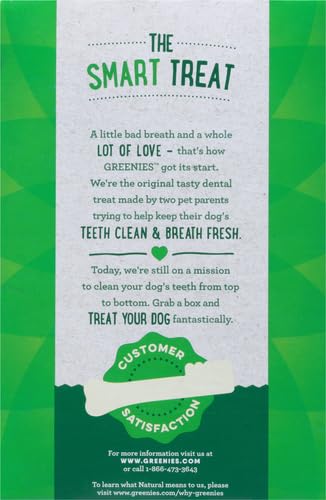 Greenies Original Regular Natural Dog Dental Care Chews Oral Health Dog Treats, 36 count (Pack of 1)-UPStoxs