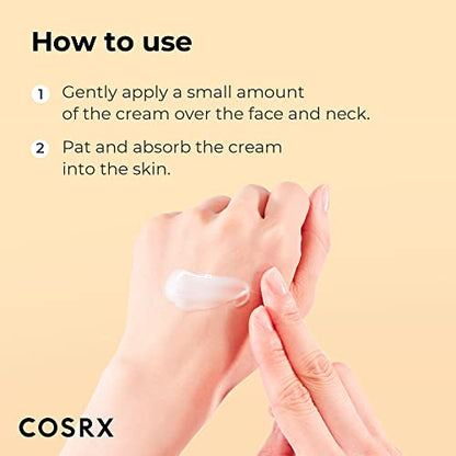 COSRX Snail Mucin 92% Repair Cream, Daily Face Gel Moisturizer for Dry Skin, Acne-prone, Sensitive Skin, Not Tested on Animals, No Parabens, Korean Skincare (3.52 Fl Oz (Pack of 1))-UPStoxs