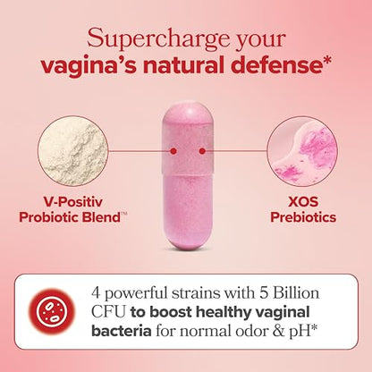 URO Vaginal Probiotics for Women pH Balance with Prebiotics & Lactobacillus Probiotic Blend - Women's Vaginal Health Supplement - Promote Healthy Vaginal Odor & Vaginal Flora, 60 Count (Pack of 1)-UPStoxs