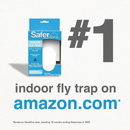Safer Home SH502 Indoor Plug-In Fly Trap for Flies, Fruit Flies, Moths, Gnats, and Other Flying Insects – 400 Sq Ft of Protection-UPStoxs