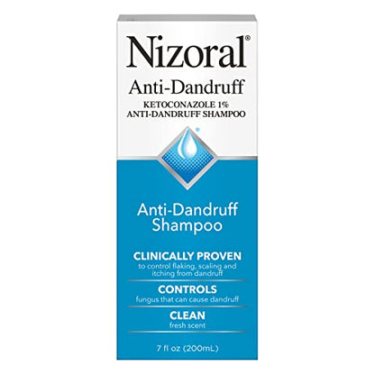 Nizoral Anti-Dandruff Shampoo with 1% Ketoconazole, Fresh Scent, 7 Fl Oz-UPStoxs