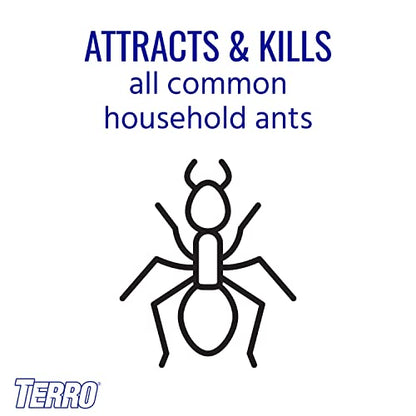 TERRO T300B Liquid Ant Killer, 12 Bait Stations-UPStoxs