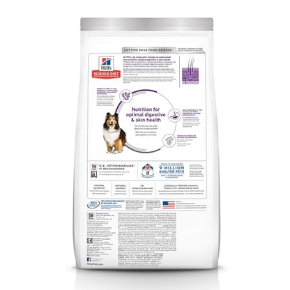 Hill's Science Diet Sensitive Stomach & Skin, Adult 1-6, Stomach & Skin Sensitivity Support, Dry Dog Food, Chicken Recipe, 30 lb Bag-UPStoxs