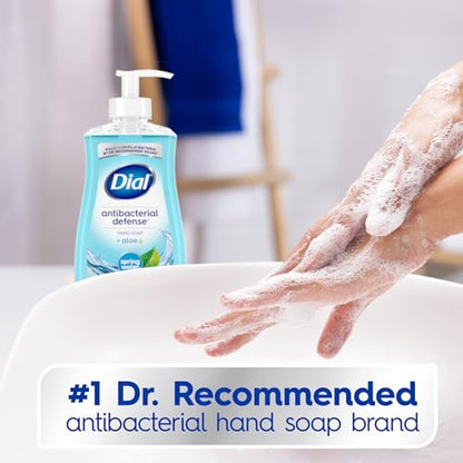 Dial Antibacterial Liquid Hand Soap, Spring Water, 11 fl oz (Pack of 4)-UPStoxs