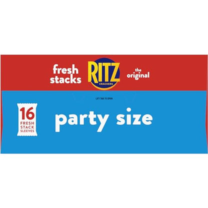 RITZ Fresh Stacks Original Crackers, Party Size, 23.7 oz (16 Stacks)-UPStoxs