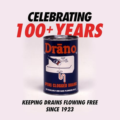 Drano Max Gel Drain Clog Remover and Cleaner for Shower or Sink Drains, Unclogs and Removes Hair, Soap Scum and Blockages, 80 Oz, Pack of 2-UPStoxs