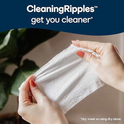 Cottonelle Fresh Feel Flushable Wet Wipes, Adult Wet Wipes, 8 Flip-Top Packs, 42 Wipes Per Pack (336 Total Wipes), Packaging May Vary-UPStoxs