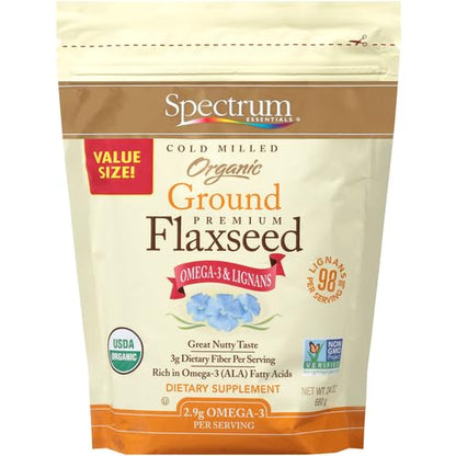 Spectrum Essentials Organic Ground Premium Flaxseed, 24 Oz-UPStoxs