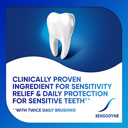 Sensodyne Repair and Protect Whitening Toothpaste, Toothpaste for Sensitive Teeth and Cavity Prevention, 3.4 oz (Pack of 2)-UPStoxs