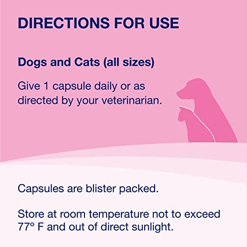 Proviable Digestive Health Supplement Multi-Strain Probiotics and Prebiotics for Cats and Dogs - With 7 Strains of Bacteria, 30 Capsules-UPStoxs