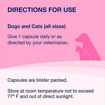 Proviable Digestive Health Supplement Multi-Strain Probiotics and Prebiotics for Cats and Dogs - With 7 Strains of Bacteria, 30 Capsules-UPStoxs
