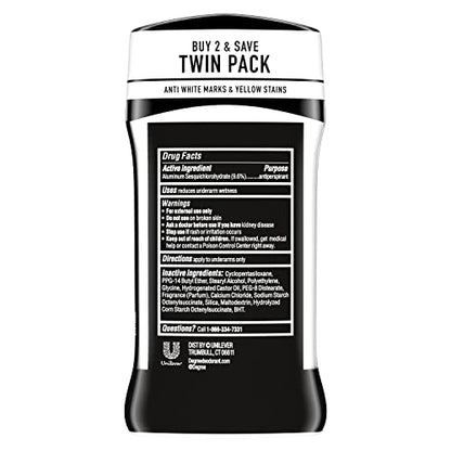 Degree Men UltraClear Antiperspirant Deodorant Black+White 2 Count 72-Hour Sweat & Odor Protection Antiperspirant For Men With MotionSense Technology 2.7 oz-UPStoxs