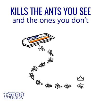 TERRO T300B Liquid Ant Killer, 12 Bait Stations-UPStoxs