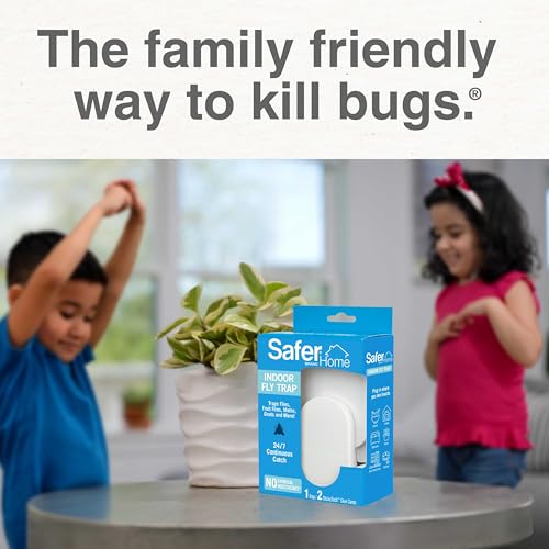 Safer Home SH502 Indoor Plug-In Fly Trap for Flies, Fruit Flies, Moths, Gnats, and Other Flying Insects – 400 Sq Ft of Protection-UPStoxs