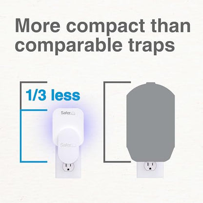 Safer Home SH502 Indoor Plug-In Fly Trap for Flies, Fruit Flies, Moths, Gnats, and Other Flying Insects – 400 Sq Ft of Protection-UPStoxs