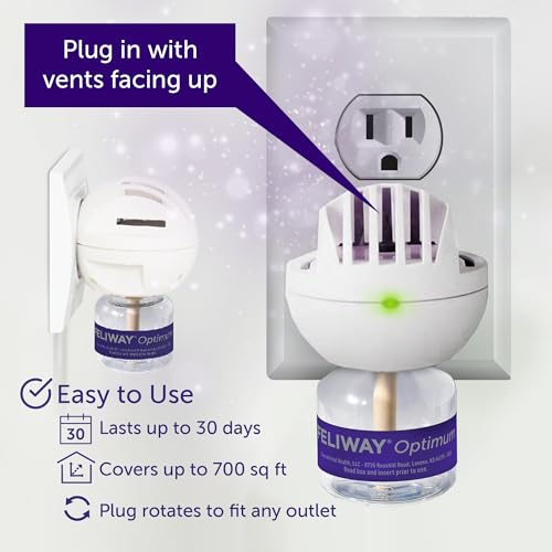 FELIWAY Optimum, Enhanced Calming Pheromone 30-day Refill – 3 Pack-UPStoxs