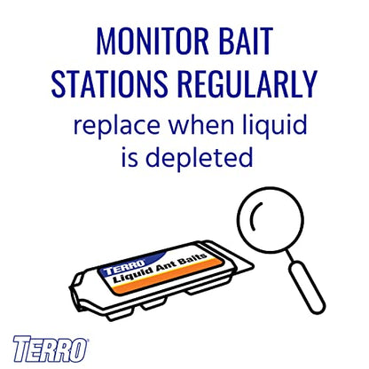 TERRO T300B Liquid Ant Killer, 12 Bait Stations-UPStoxs