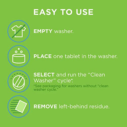 Affresh Washing Machine Cleaner, Cleans Front Load and Top Load Washers, Including HE, 3 Tablets-UPStoxs