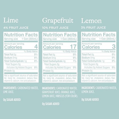 Spindrift Sparkling Water, 4 Flavor Variety Pack, Made with Real Squeezed Fruit, 12 Fl Oz (Pack of 20)-UPStoxs