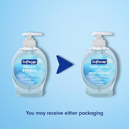 Softsoap Liquid Hand Soap, Fresh Breeze - 7.5 Fl Oz (Pack of 6)-UPStoxs