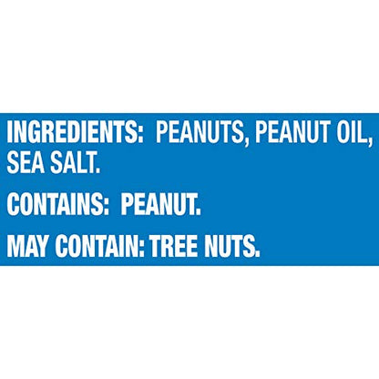 PLANTERS Salted Cocktail Peanuts, Party Snacks, Plant Based Protein 16oz (1 Canister)-UPStoxs