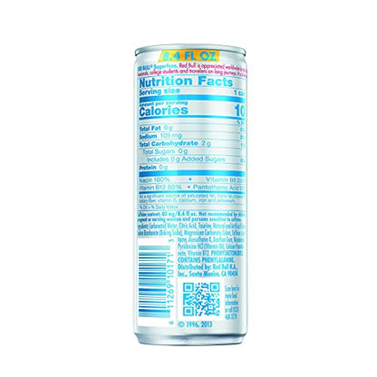 Red Bull Sugar Free Energy Drink with 80mg Caffeine plus Taurine & B Vitamins, 8.4 Fl Oz, 6 Packs of 4 Cans (Pack of 24)-UPStoxs