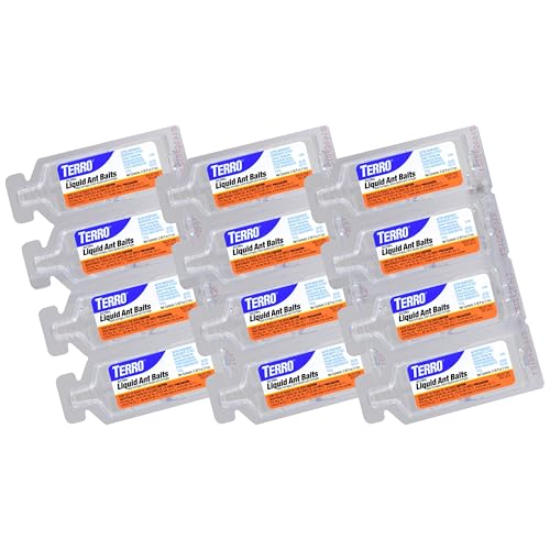 TERRO T300B Liquid Ant Killer, 12 Bait Stations-UPStoxs