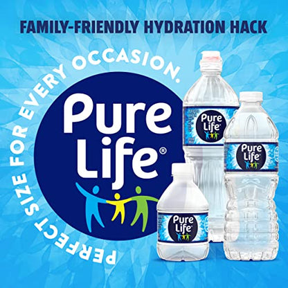 Pure Life, Purified Water, 8 Fl Oz, Plastic Bottled Water, 24 Pack-UPStoxs