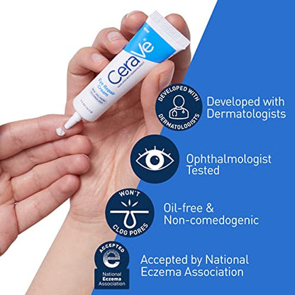 CeraVe Eye Repair Cream | Under Eye Cream For Puffiness And Bags Under Eyes | Hyaluronic Acid + Niacinamide + Marine Botanical Complex | Hydrating Eye Cream | Oil Free & Opthalmologist Tested-UPStoxs