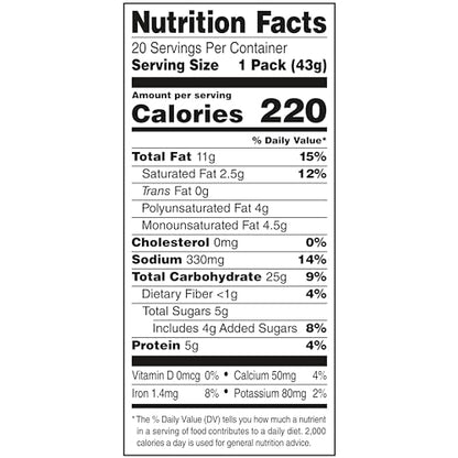 Lance Sandwich Crackers, ToastChee Peanut Butter, 20 Individually Wrapped Packs, 6 Sandwiches Each-UPStoxs
