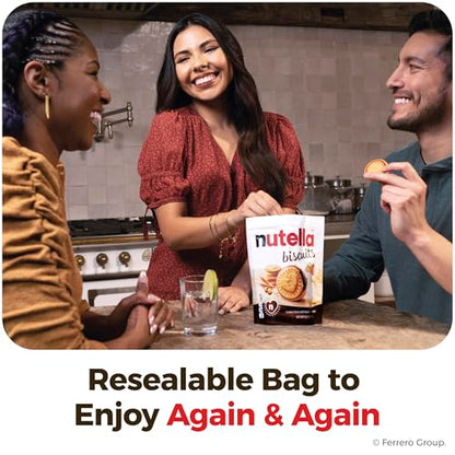 Nutella Biscuits, 20 Count Cookies, Hazelnut Spread with Cocoa, Kids Snacks, 9.7 oz-UPStoxs