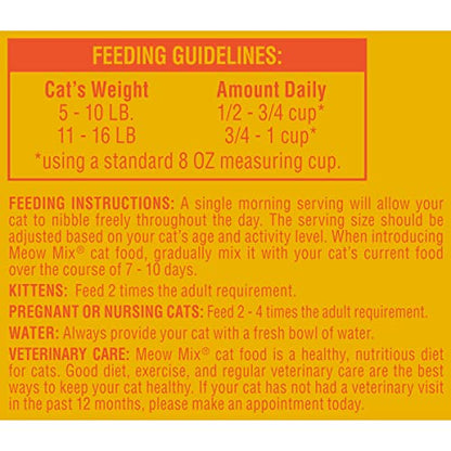 Meow Mix Original Choice Dry Cat Food, 6.3 Pound, Complete & Balanced Nutrition-UPStoxs