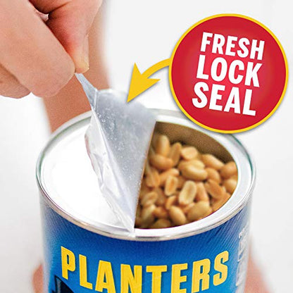 PLANTERS Salted Cocktail Peanuts, Party Snacks, Plant Based Protein 16oz (1 Canister)-UPStoxs