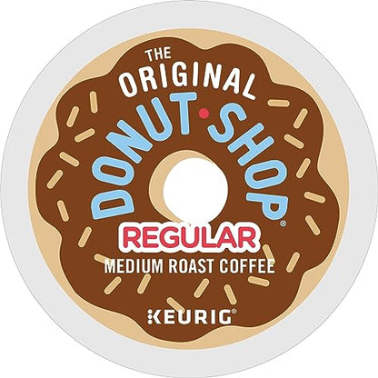 The Original Donut Shop Regular Keurig Single-Serve K-Cup Pods, Medium Roast Coffee, 12 Count (Pack of 6), Total 72 Count-UPStoxs