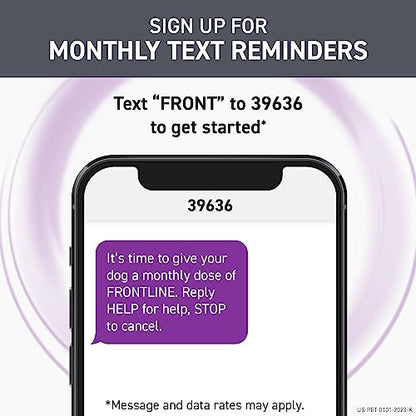 Frontline Plus for Dogs Large Dog (45 to 88 pounds) Flea and Tick Treatment, 6 Doses-UPStoxs