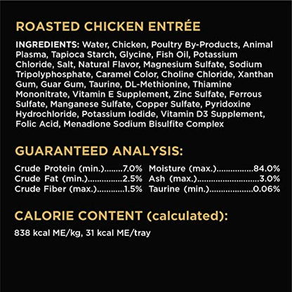 SHEBA Perfect Portions Cuts in Gravy Wet Cat Food Trays, Roasted Chicken, Gourmet Salmon and Tender Turkey Entrée Variety Pack, Easy Peel Twin-Pack Trays, 1.32 Ounce (Pack of 48)-UPStoxs