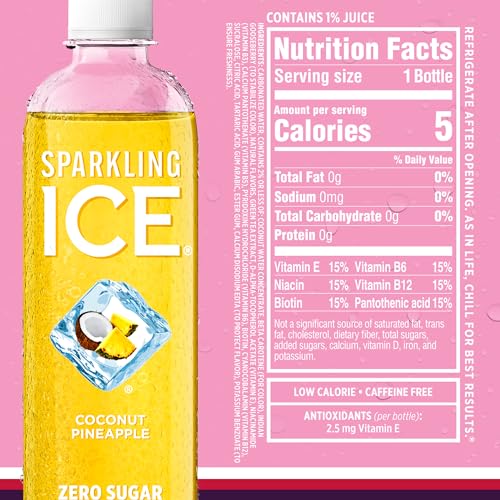 Sparkling Ice Purple Variety Pack, Flavored Water, Zero Sugar, with Vitamins and Antioxidants, 17 fl oz, 12 count (Black Raspberry, Cherry Limeade, Orange Mango, Kiwi Strawberry)-UPStoxs