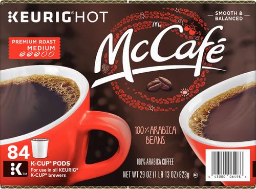 McCafe Premium Roast, Single-Serve Keurig K-Cup Pods, Medium Roast Coffee Pods Pods, 84 Count-UPStoxs